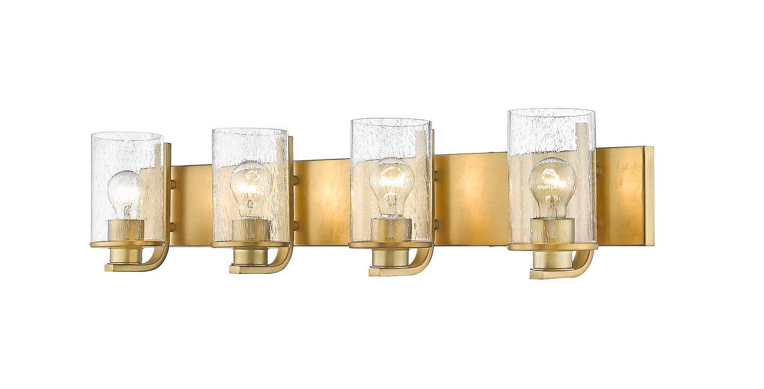 Four Light Vanity by Z-Lite - Beckett Collection, Olde Brass Finish - 492-4V-OBR