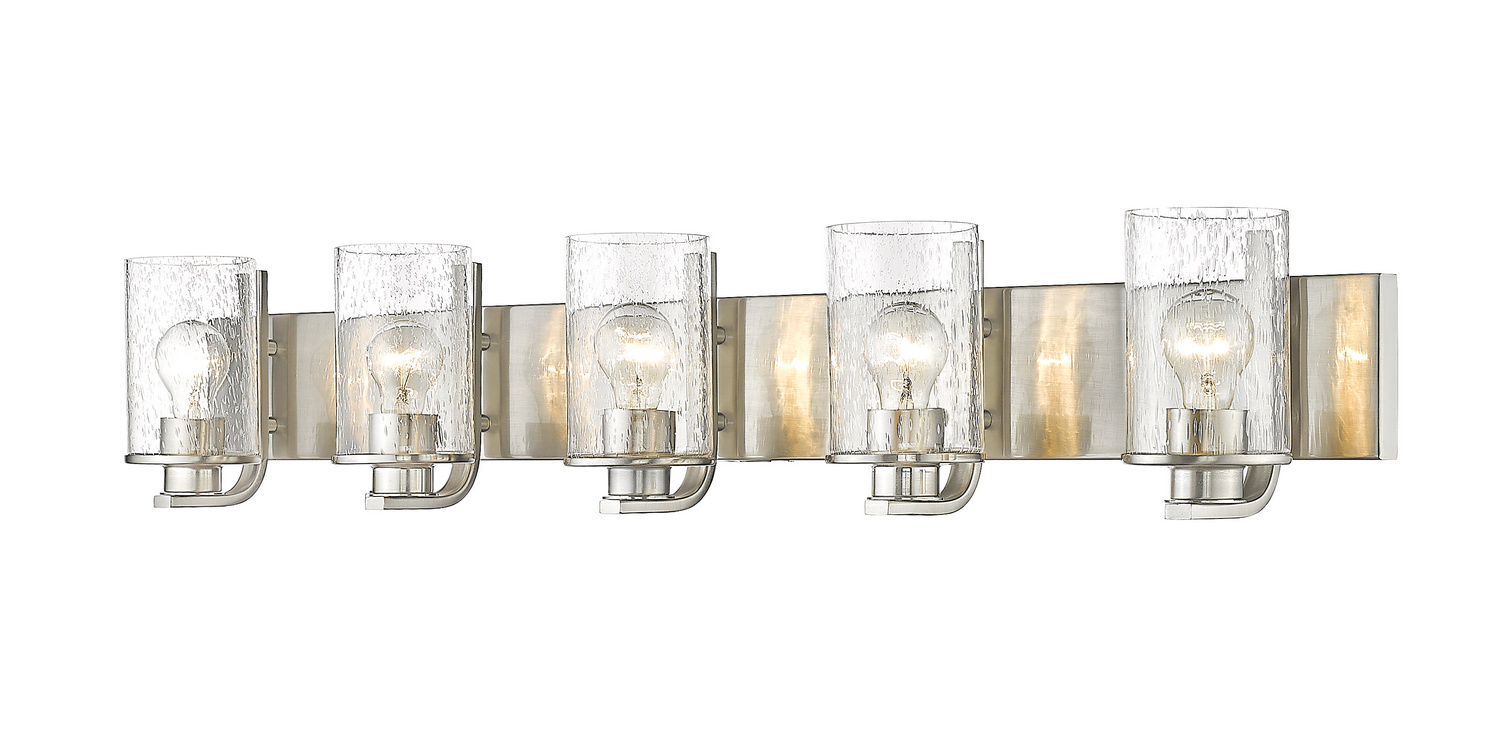 Five Light Vanity by Z-Lite - Beckett Collection, Brushed Nickel Finish - 492-5V-BN