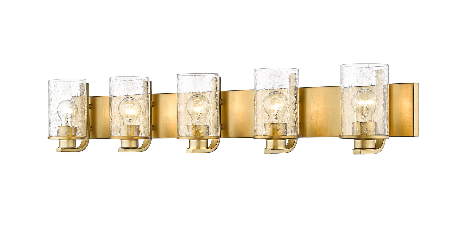 Five Light Vanity by Z-Lite - Beckett Collection, Olde Brass Finish - 492-5V-OBR