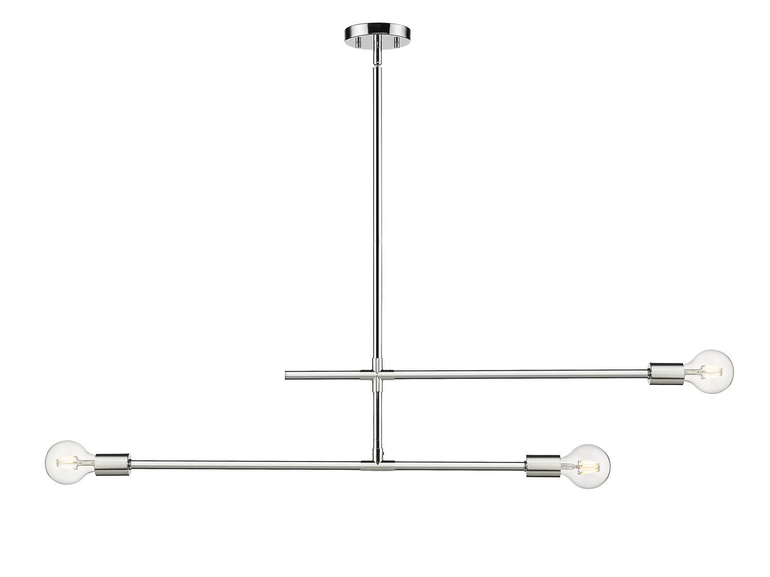 Three Light Chandelier by Z-Lite - Modernist Collection, Chrome Finish - 731-3CH