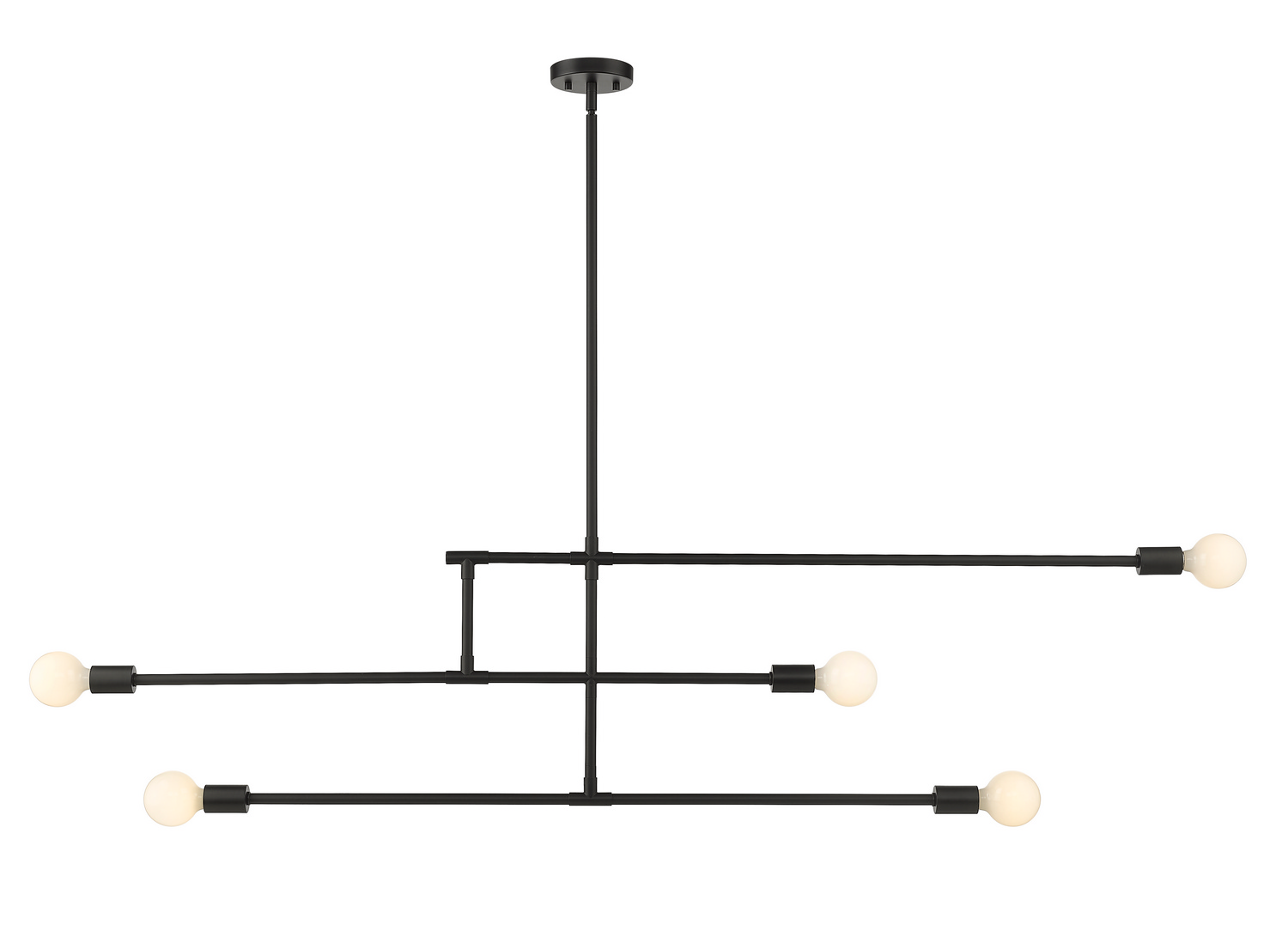 Five Light Chandelier by Z-Lite - Modernist Collection, Matte Black Finish - 731-5MB