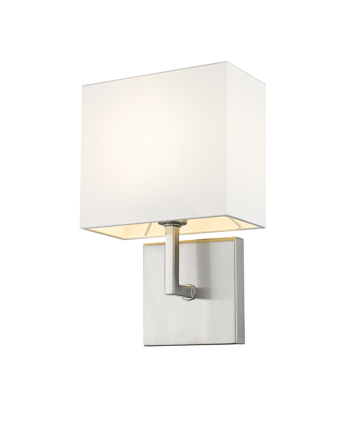 One Light Wall Sconce by Z-Lite - Saxon Collection, Brushed Nickel Finish - 815-1S-BN