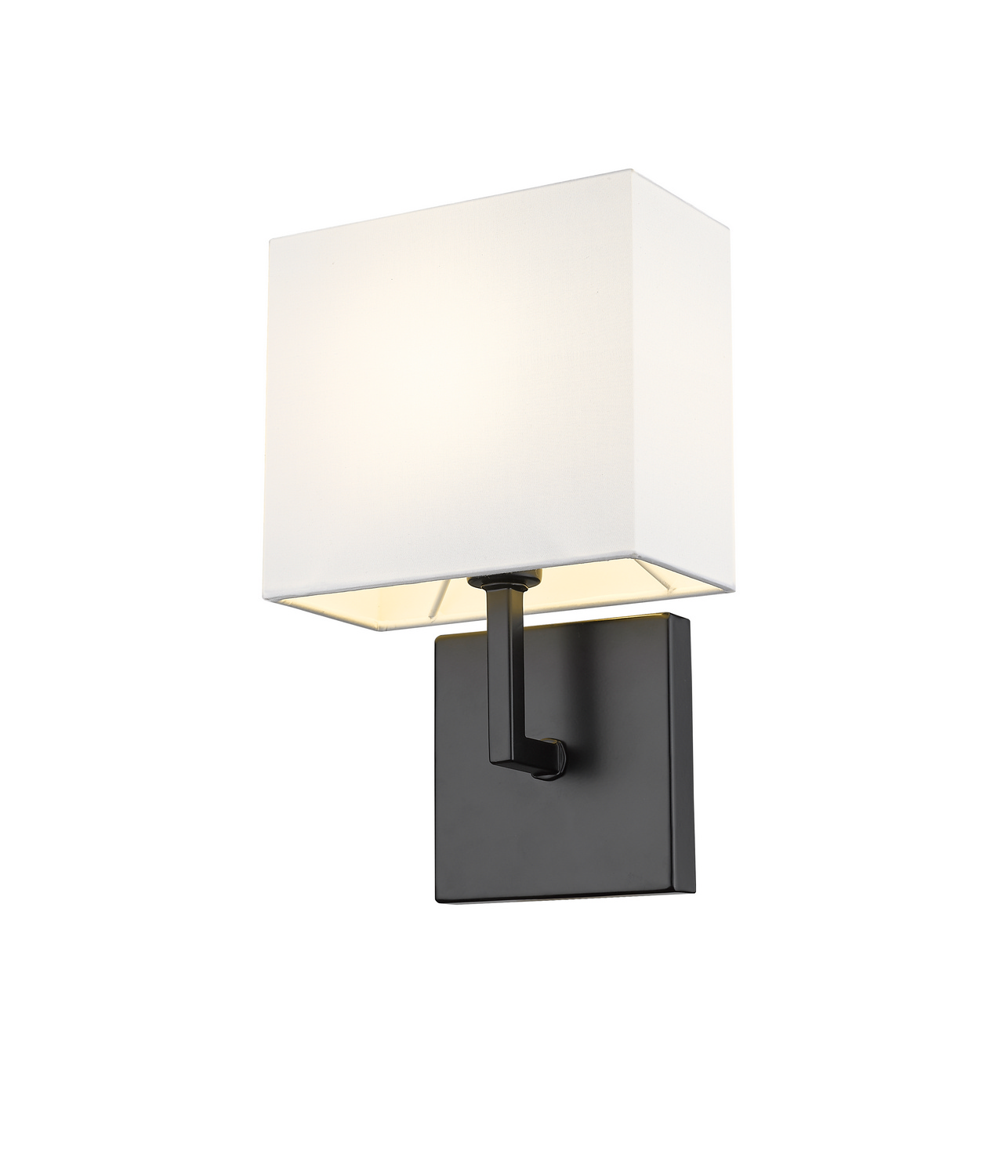 One Light Wall Sconce by Z-Lite - Saxon Collection, Matte Black Finish - 815-1S-MB