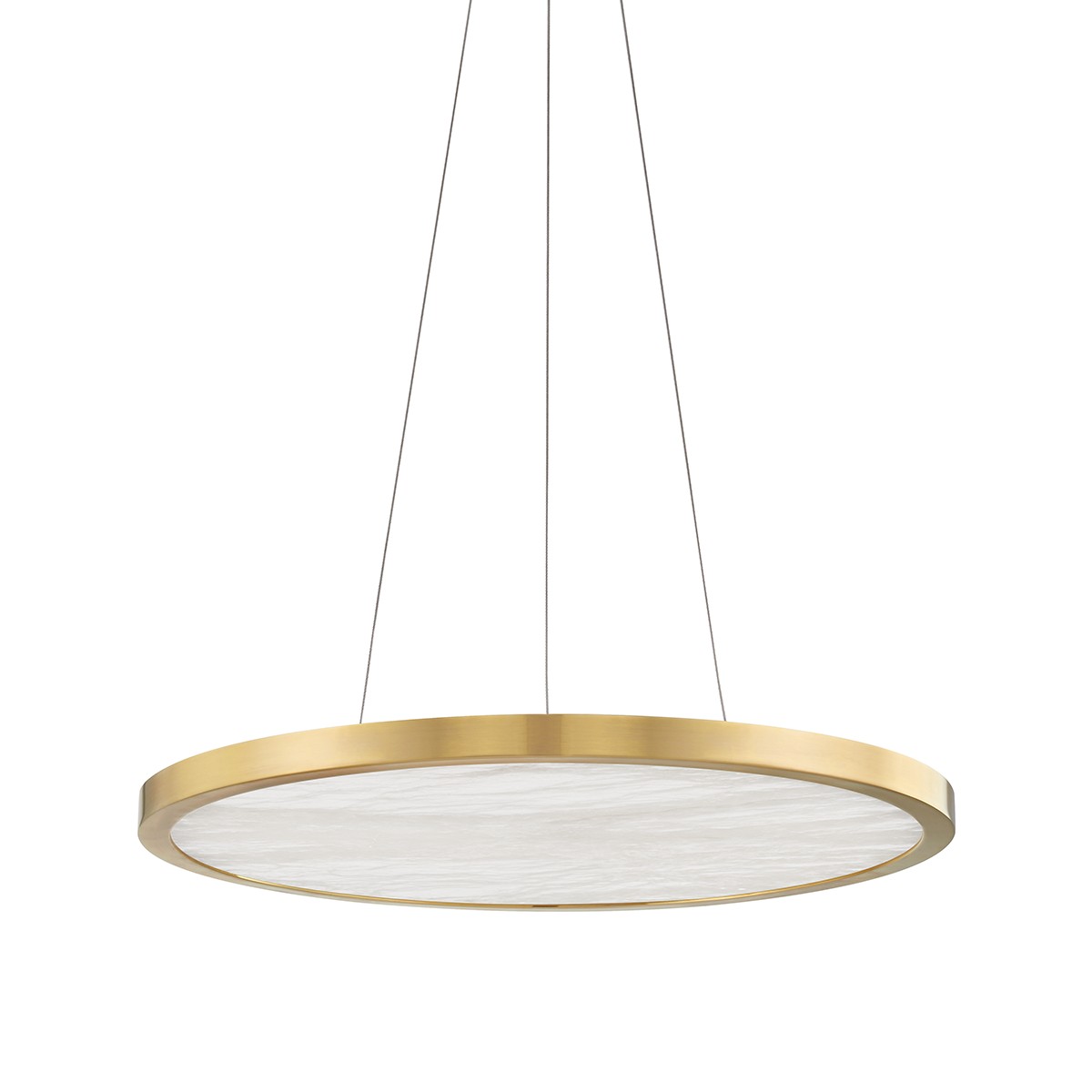 Hudson Valley Eastport LED Pendant in Aged Brass - 6324-AGB