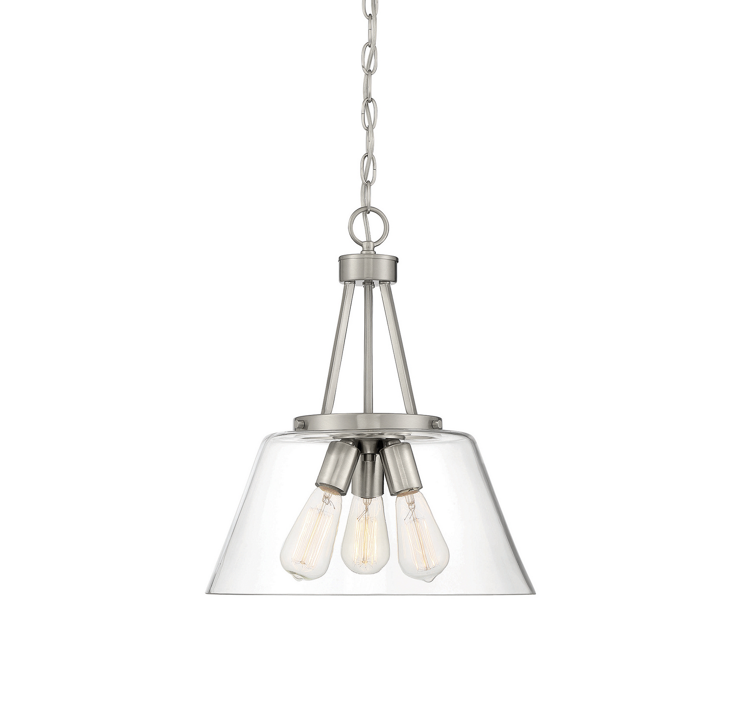 Savoy House Calhoun Three Light Pendant in Satin Nickel - 7-1025-3-SN