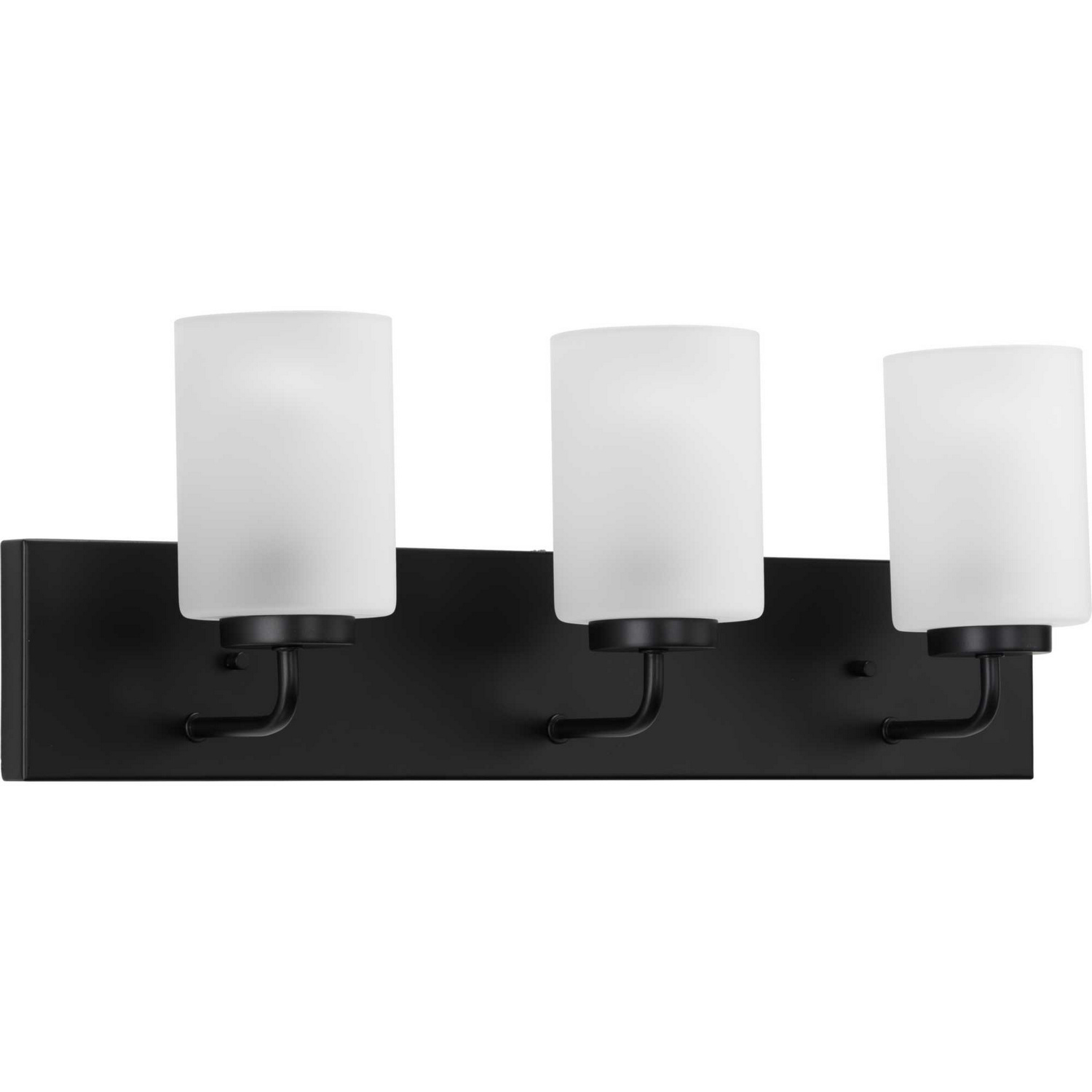 Photos - Chandelier / Lamp Progress Lighting Matte Black Three Light Bath Bracket from the Merry Collection P300329-031