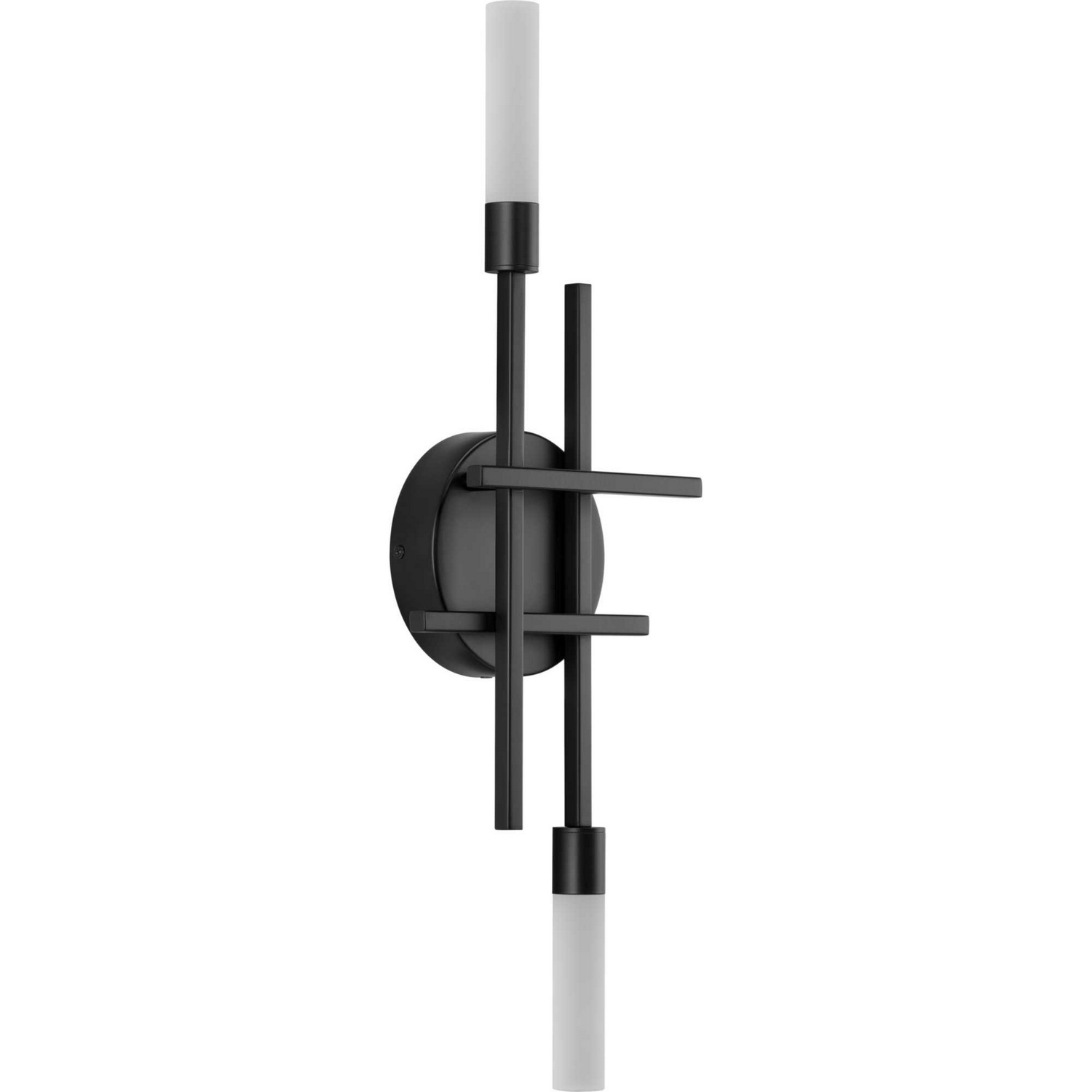 Quadrant LED 2-Light LED Wall Sconce in Matte Black