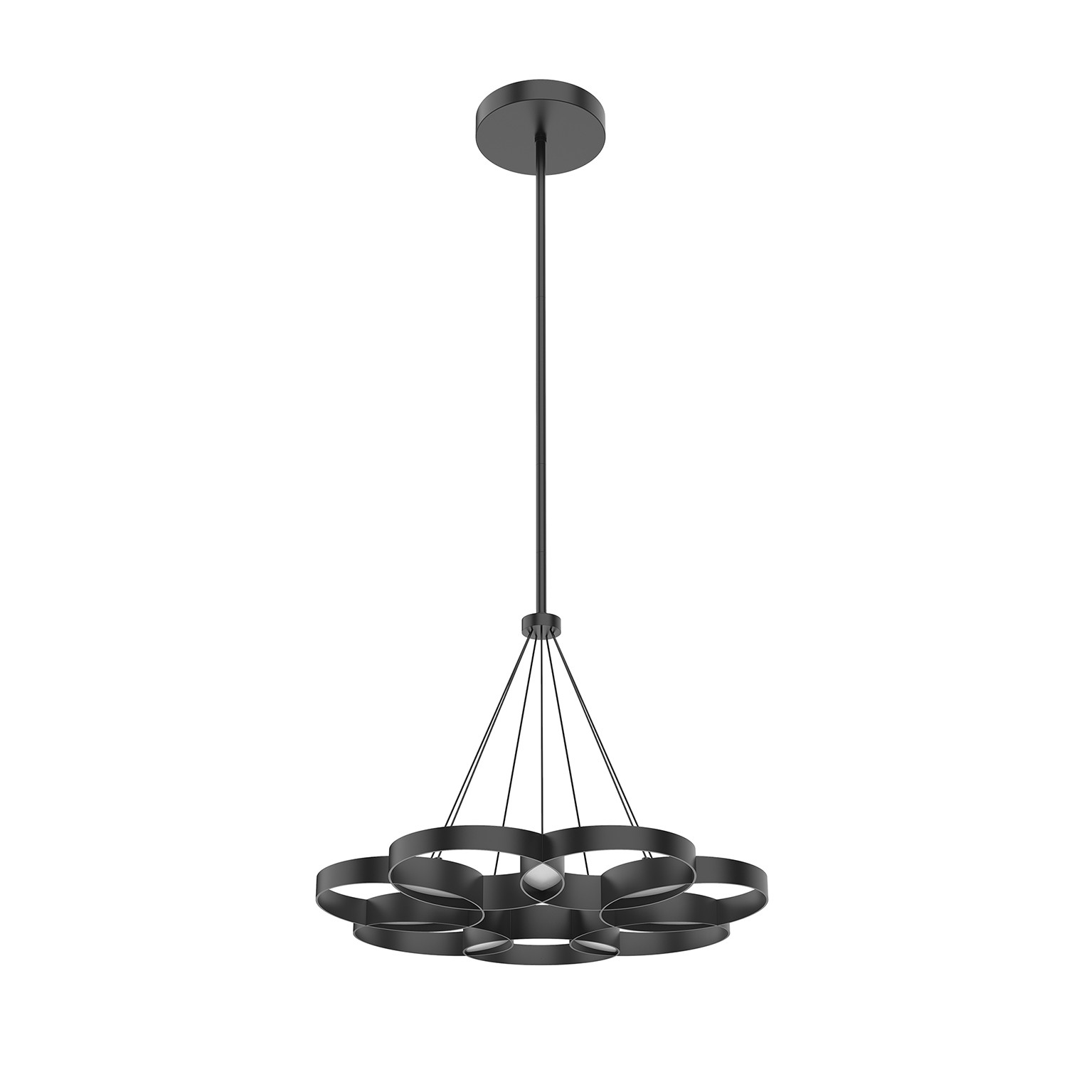 LED Chandelier by Kuzco Lighting - Maestro Collection, Black Finish - CH90826-BK