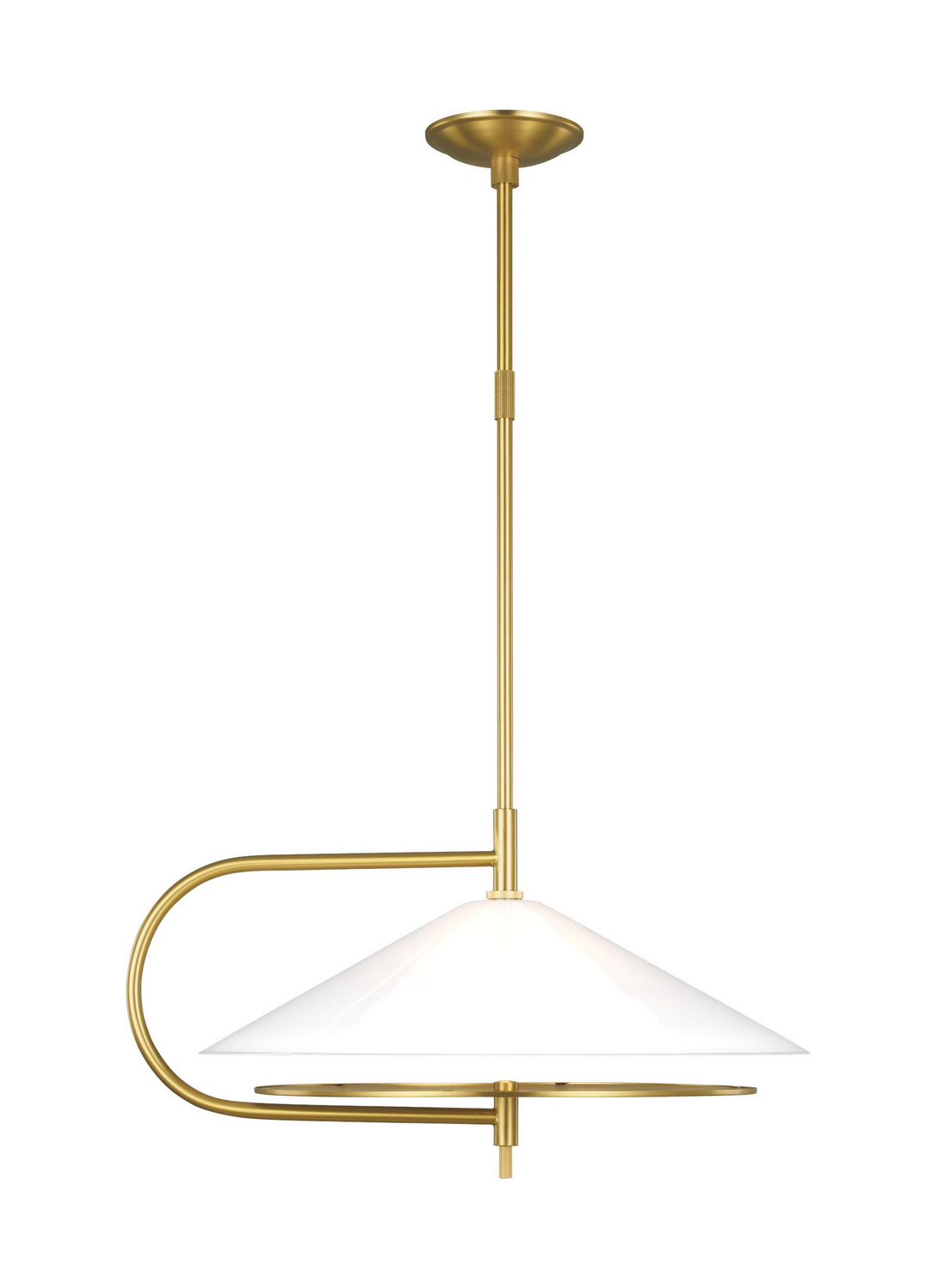 Visual Comfort Studio Gesture Two Light Pendant in Burnished Brass - KP1071BBS
