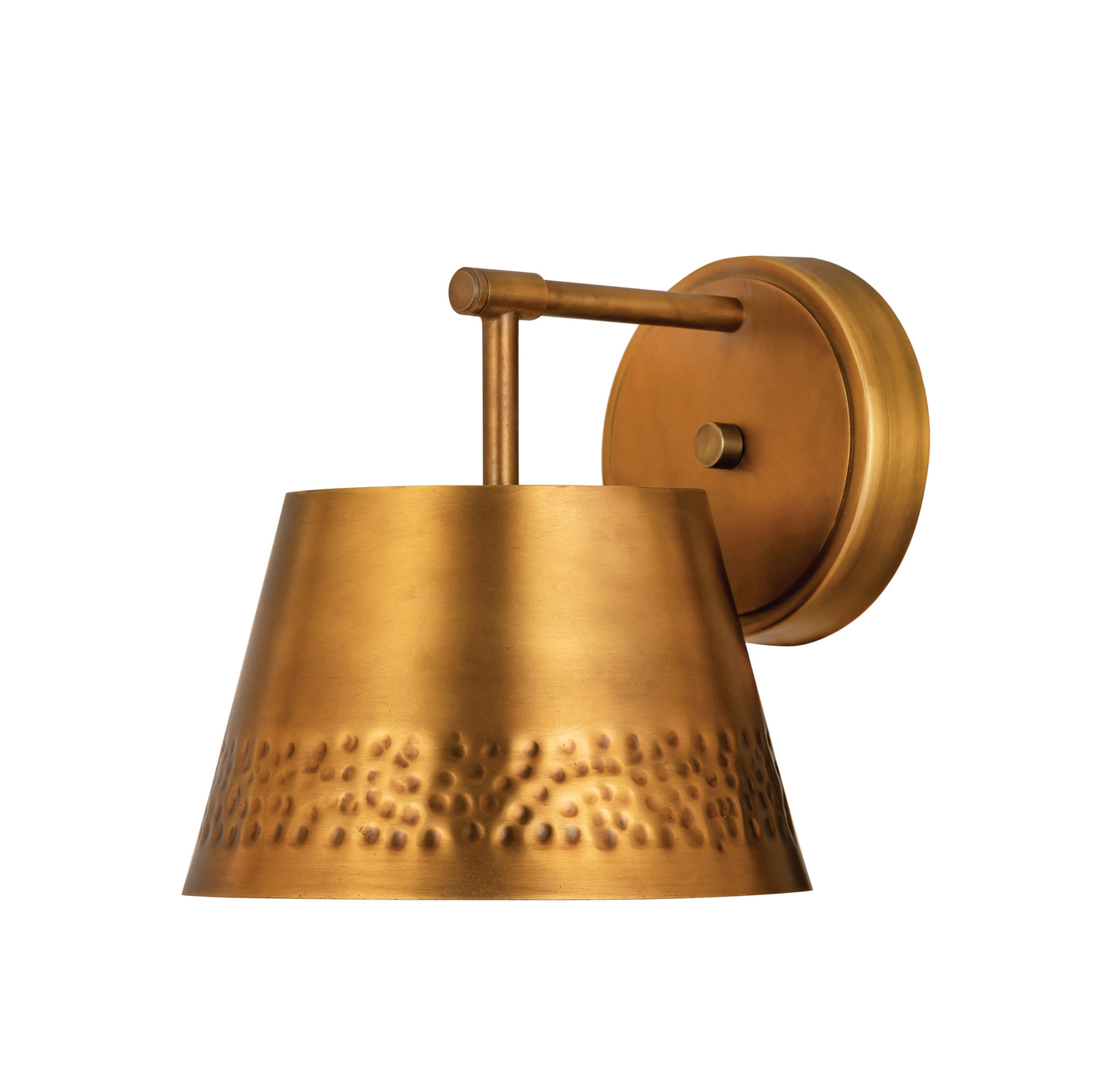 One Light Wall Sconce by Z-Lite - Maddox Collection, Rubbed Brass Finish - 6013-1S-RB