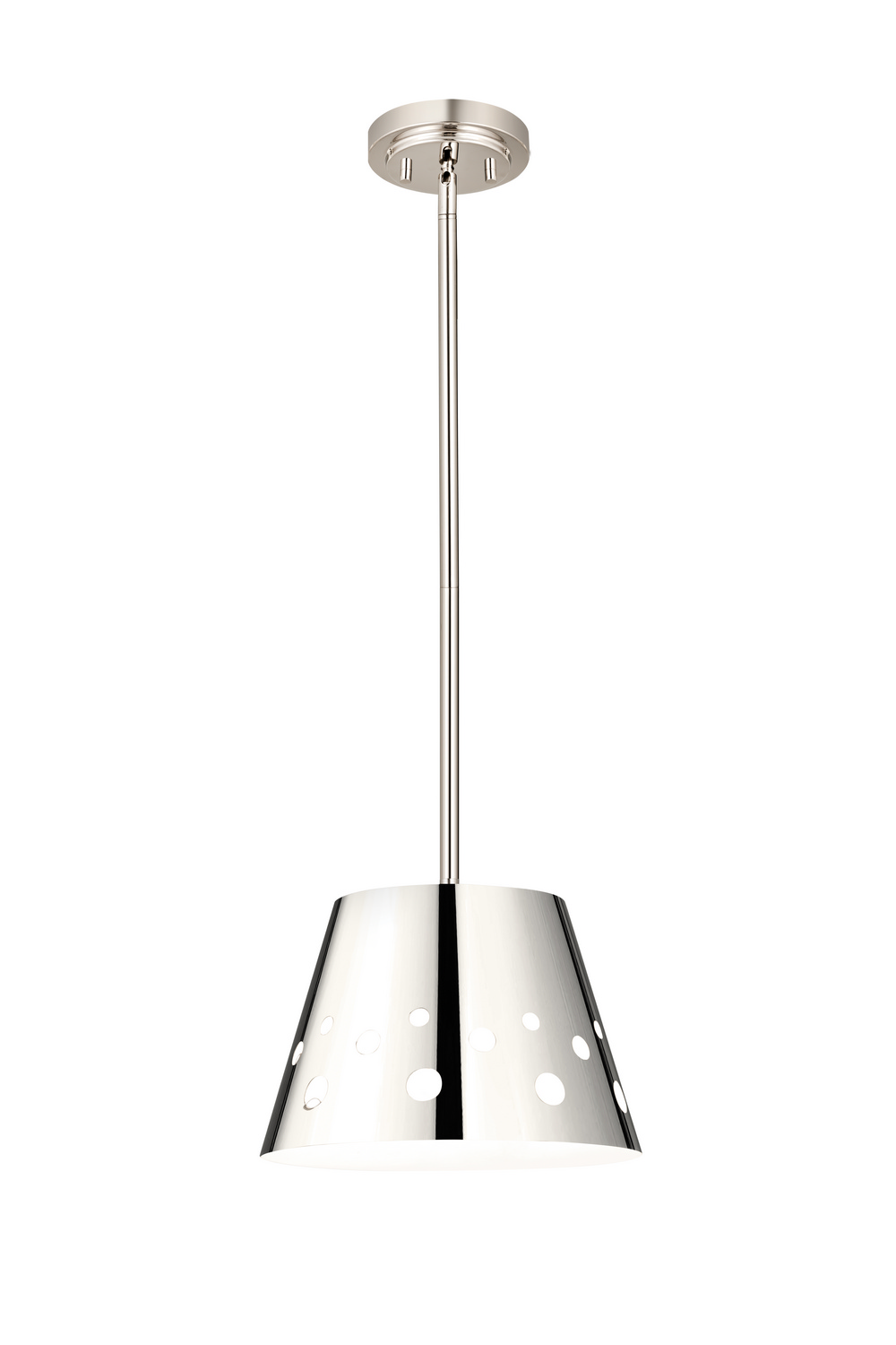 One Light Pendant by Z-Lite - Katie Collection, Polished Nickel Finish - 6014-12PN