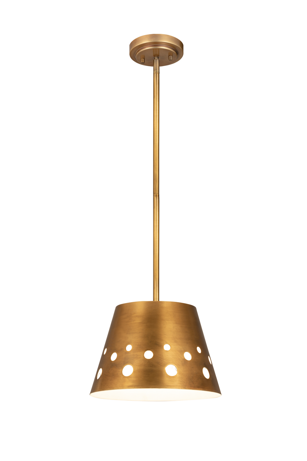 One Light Pendant by Z-Lite - Katie Collection, Rubbed Brass Finish - 6014-12RB