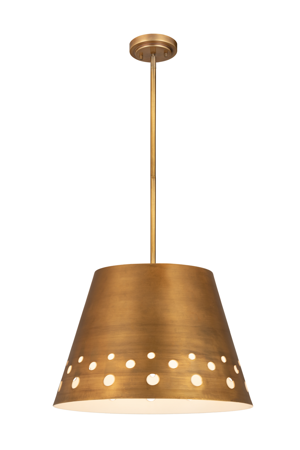 One Light Chandelier by Z-Lite - Katie Collection, Rubbed Brass Finish - 6014-18RB