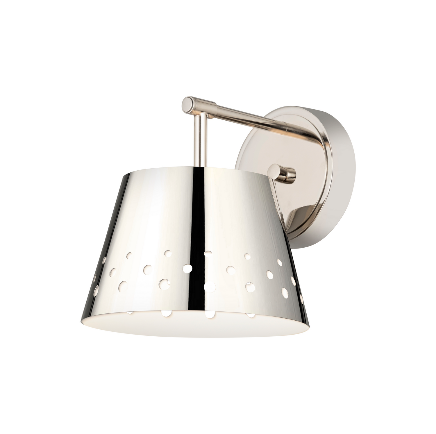 One Light Wall Sconce by Z-Lite - Katie Collection, Polished Nickel Finish - 6014-1S-PN