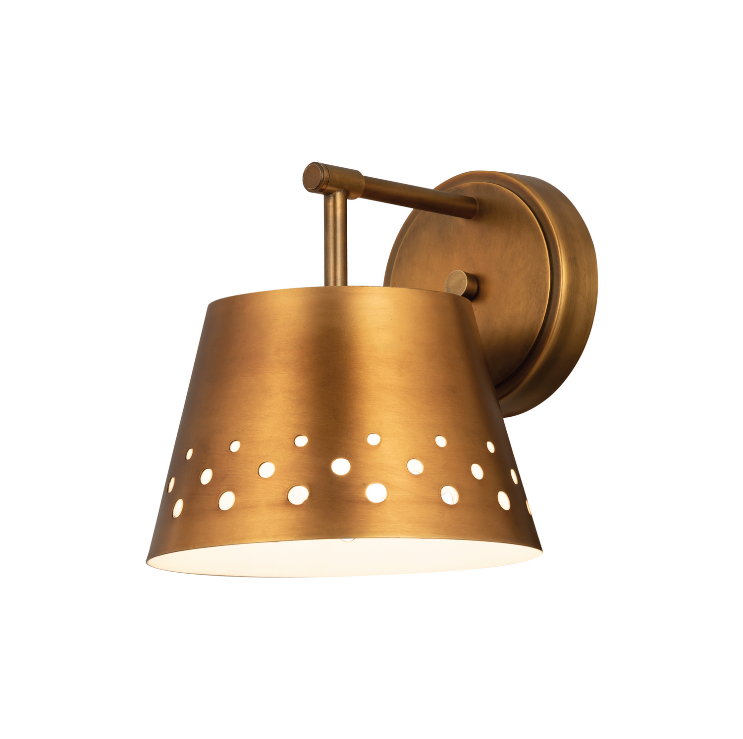 One Light Wall Sconce by Z-Lite - Katie Collection, Rubbed Brass Finish - 6014-1S-RB