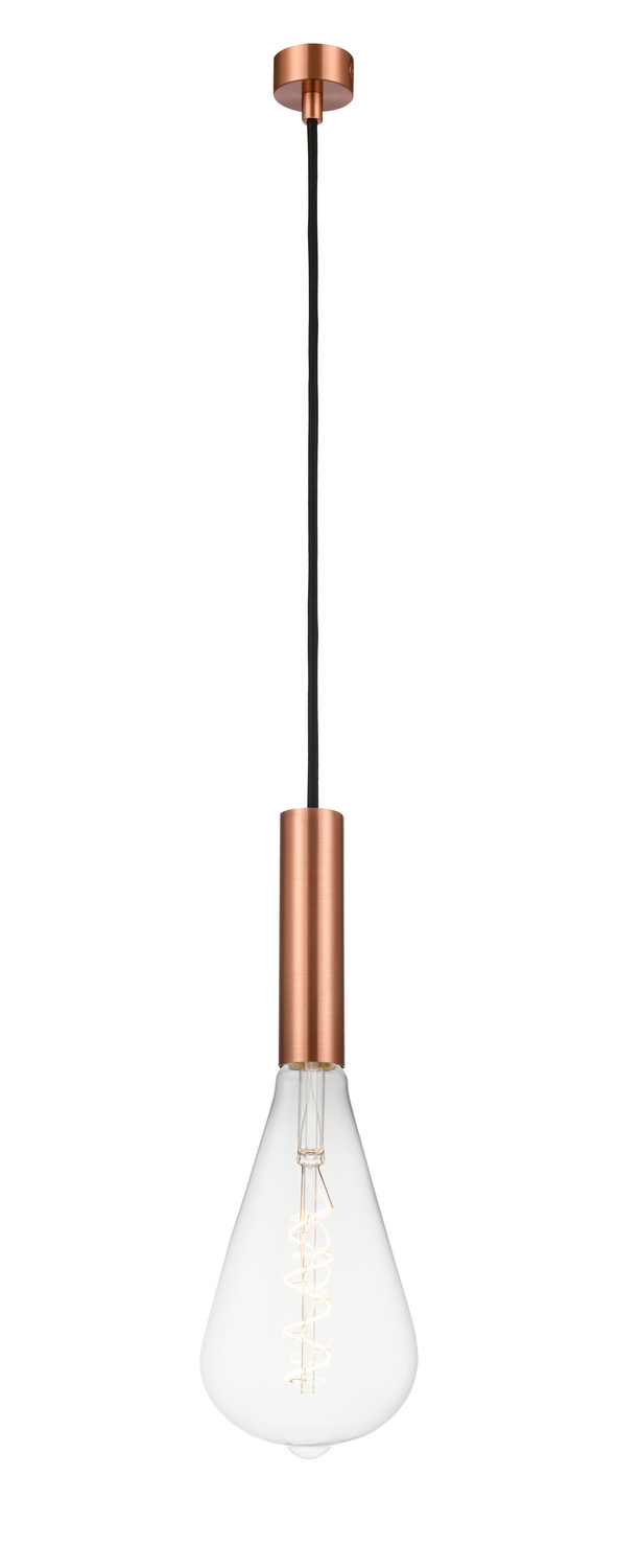LED Mini Pendant by Innovations - Auralume Collection, Antique Copper Finish - 198-1P-AC-BB125LED