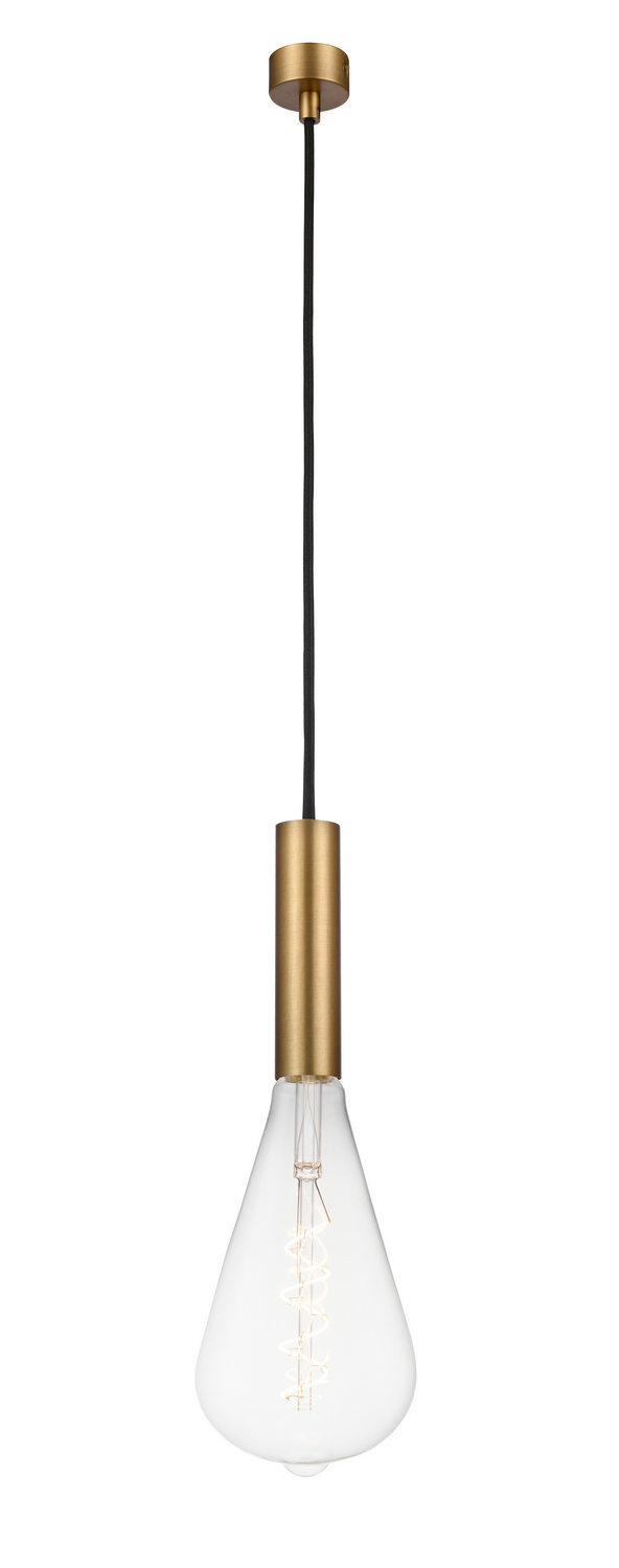 LED Mini Pendant by Innovations - Auralume Collection, Brushed Brass Finish - 198-1P-BB-BB125LED