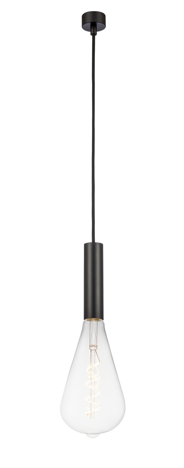 LED Mini Pendant by Innovations - Auralume Collection, Matte Black Finish - 198-1P-BK-BB125LED