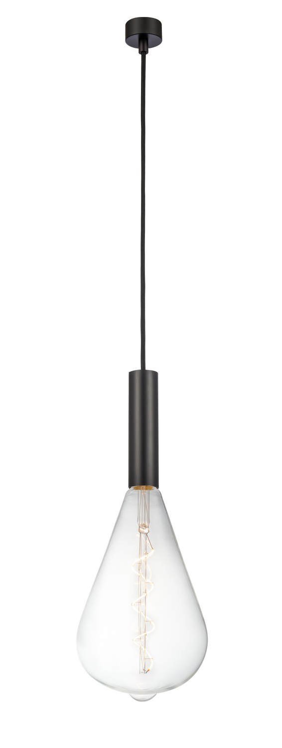 LED Mini Pendant by Innovations - Auralume Collection, Matte Black Finish - 198-1P-BK-BB164LED