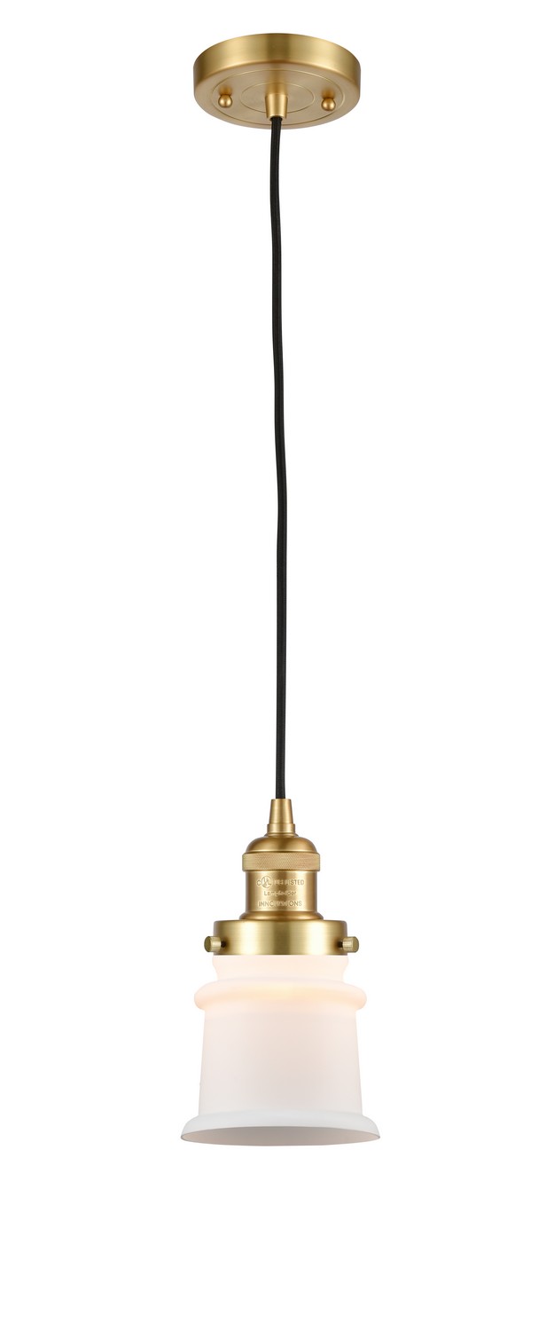LED Mini Pendant by Innovations - Franklin Restoration Collection, Satin Gold Finish - 201C-SG-G181S-LED