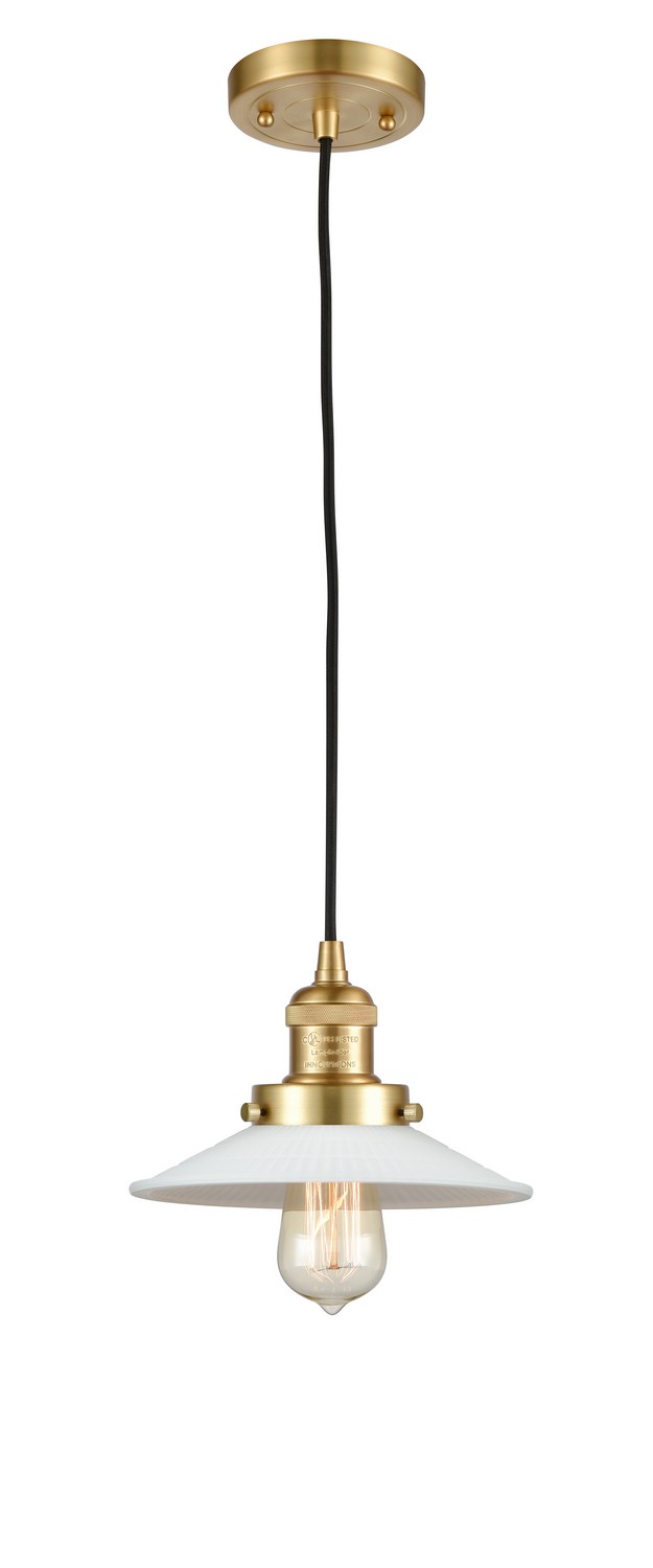 LED Mini Pendant by Innovations - Franklin Restoration Collection, Satin Gold Finish - 201C-SG-G1-LED