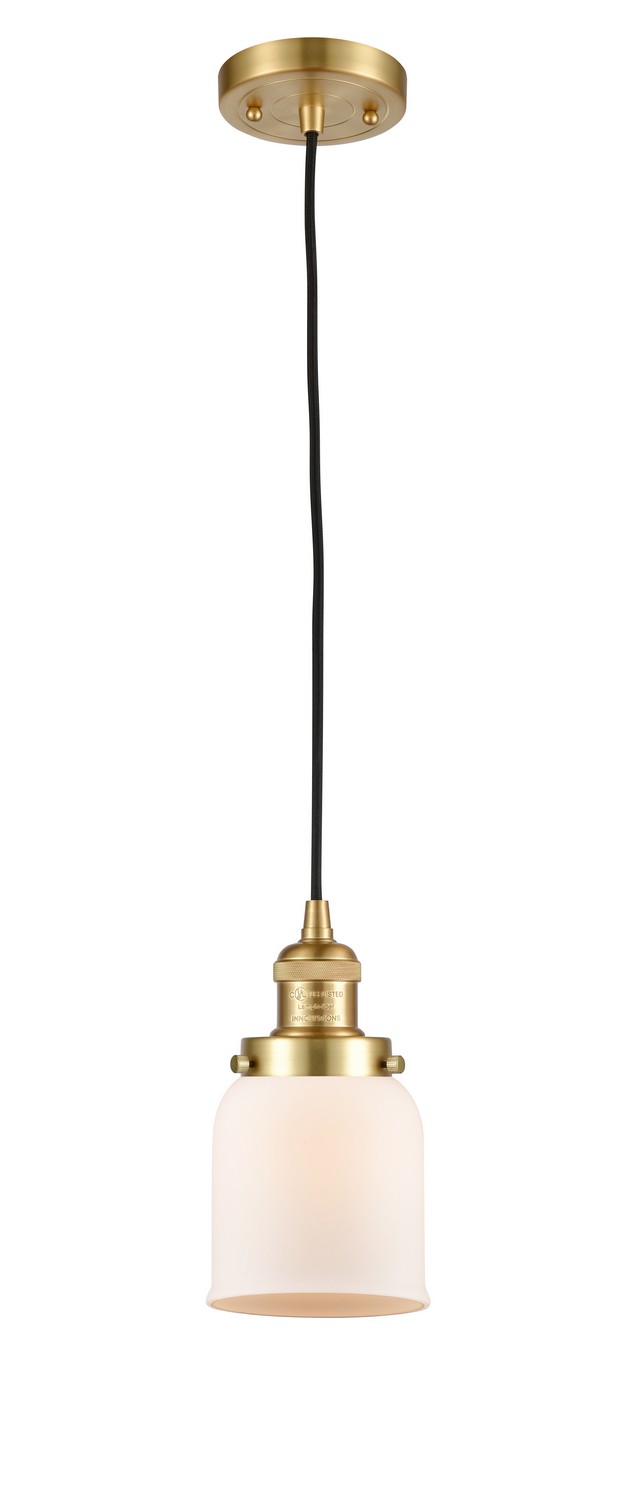 LED Mini Pendant by Innovations - Franklin Restoration Collection, Satin Gold Finish - 201C-SG-G51-LED