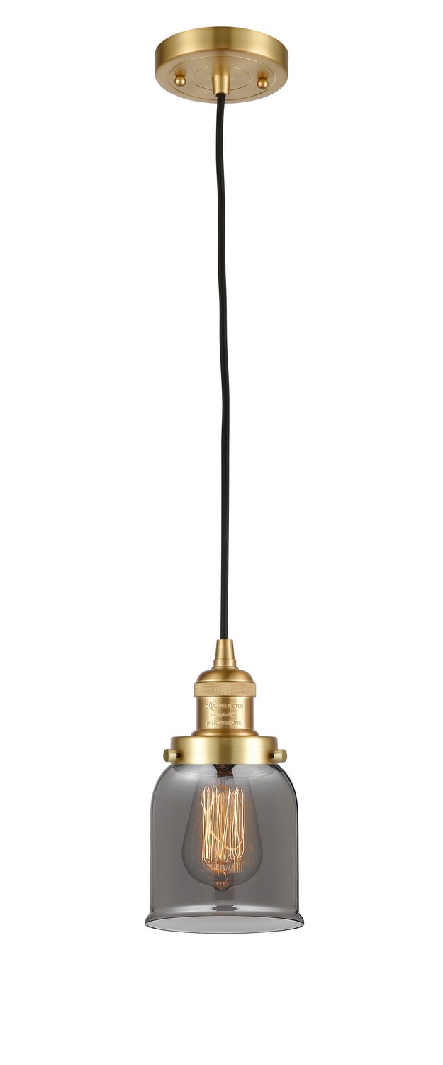 LED Mini Pendant by Innovations - Franklin Restoration Collection, Satin Gold Finish - 201C-SG-G53-LED