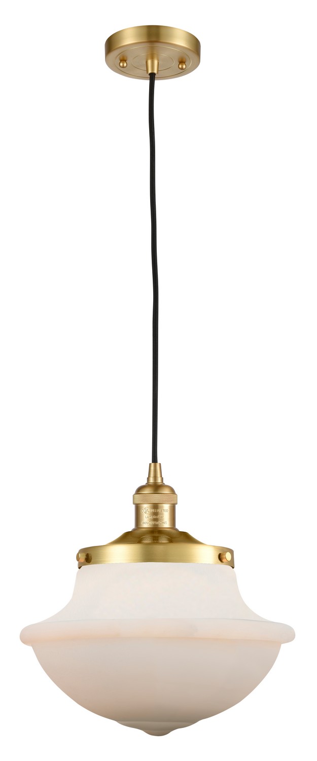 LED Mini Pendant by Innovations - Franklin Restoration Collection, Satin Gold Finish - 201C-SG-G541-LED