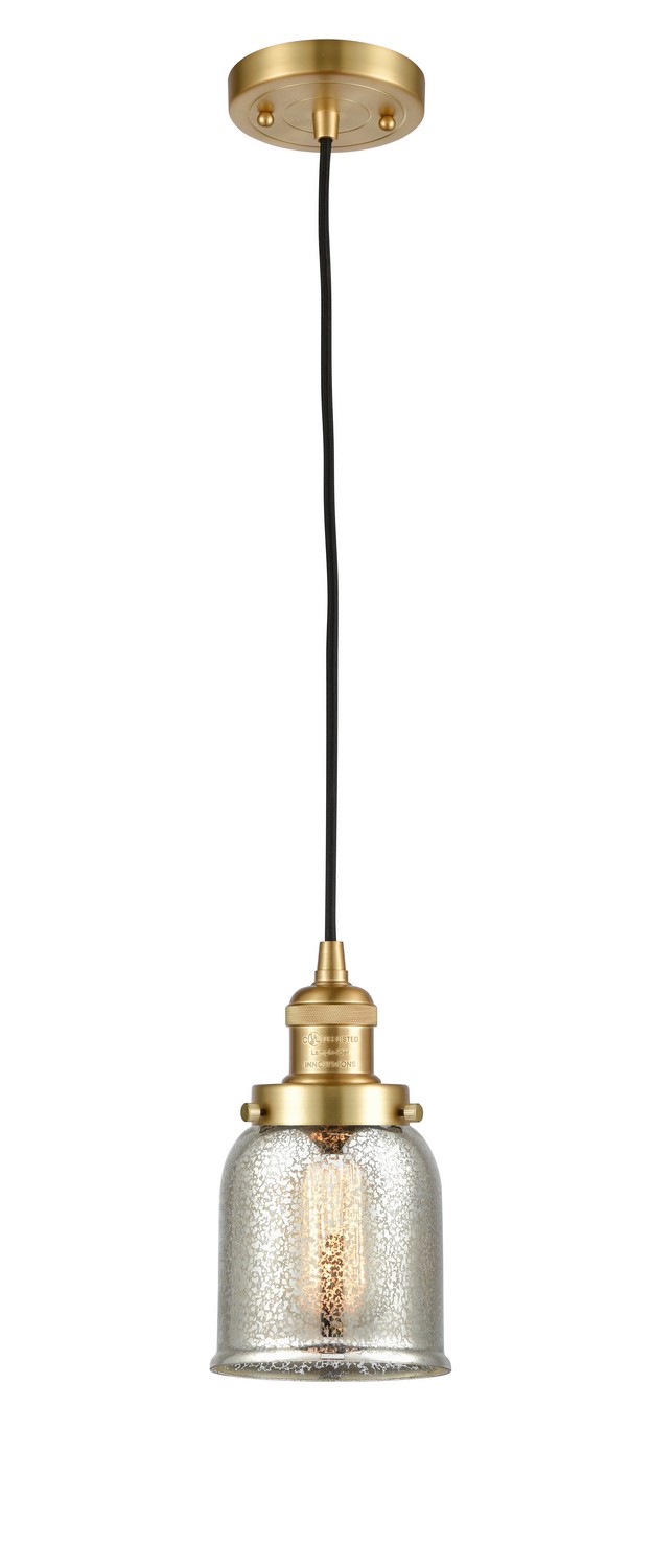 LED Mini Pendant by Innovations - Franklin Restoration Collection, Satin Gold Finish - 201C-SG-G58-LED