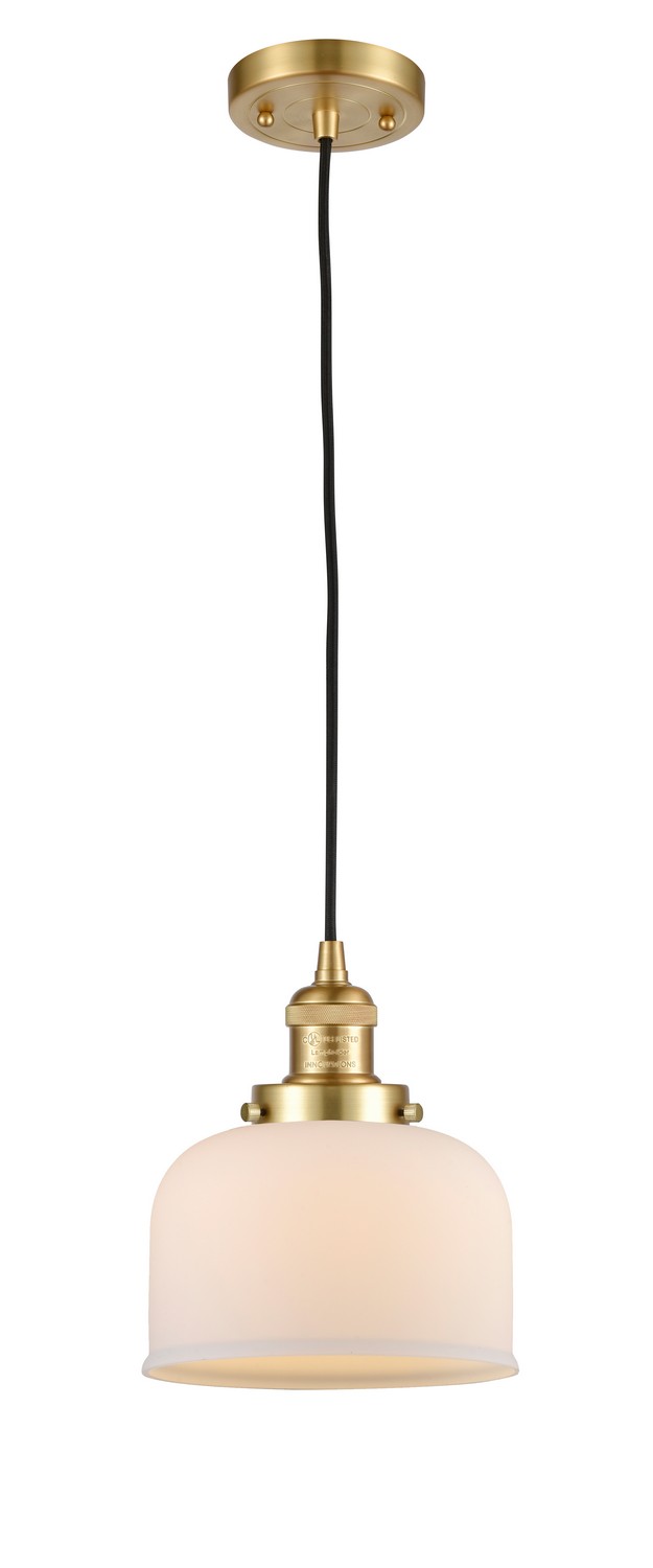 LED Mini Pendant by Innovations - Franklin Restoration Collection, Satin Gold Finish - 201C-SG-G71-LED