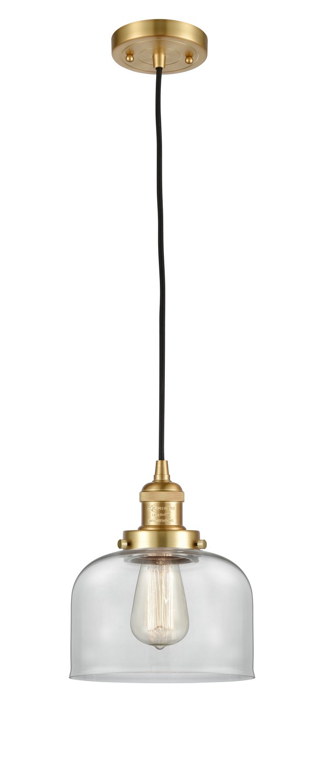 LED Mini Pendant by Innovations - Franklin Restoration Collection, Satin Gold Finish - 201C-SG-G72-LED