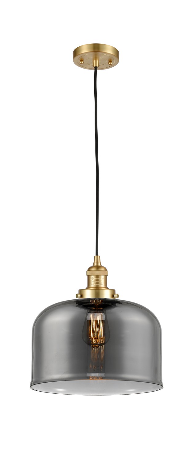 One Light Mini Pendant by Innovations - Franklin Restoration Collection, Satin Gold Finish - 201C-SG-G73-L