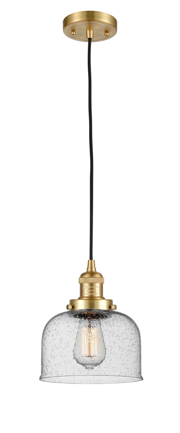 LED Mini Pendant by Innovations - Franklin Restoration Collection, Satin Gold Finish - 201C-SG-G74-LED