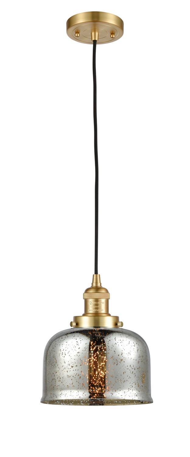 LED Mini Pendant by Innovations - Franklin Restoration Collection, Satin Gold Finish - 201C-SG-G78-LED