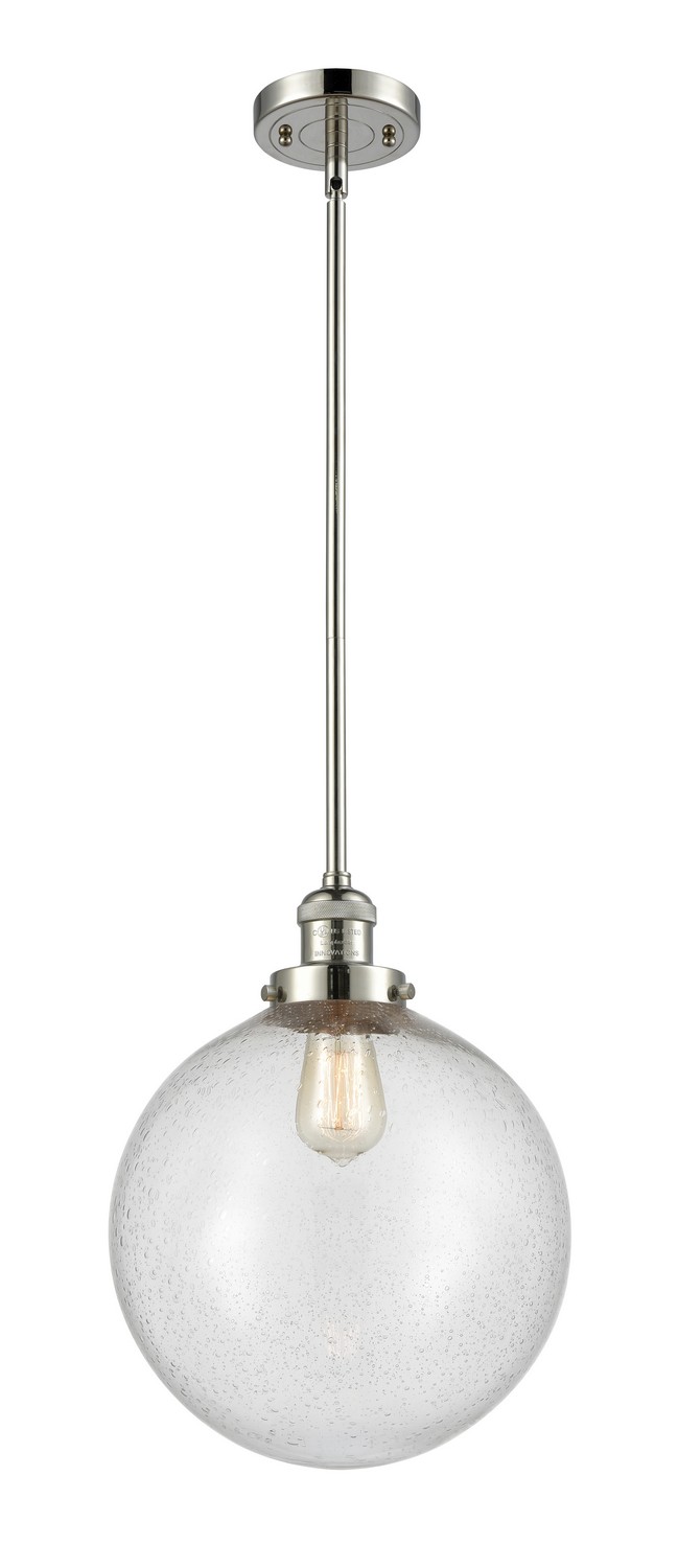 LED Mini Pendant by Innovations - Franklin Restoration Collection, Polished Nickel Finish - 201S-PN-G204-12-LED