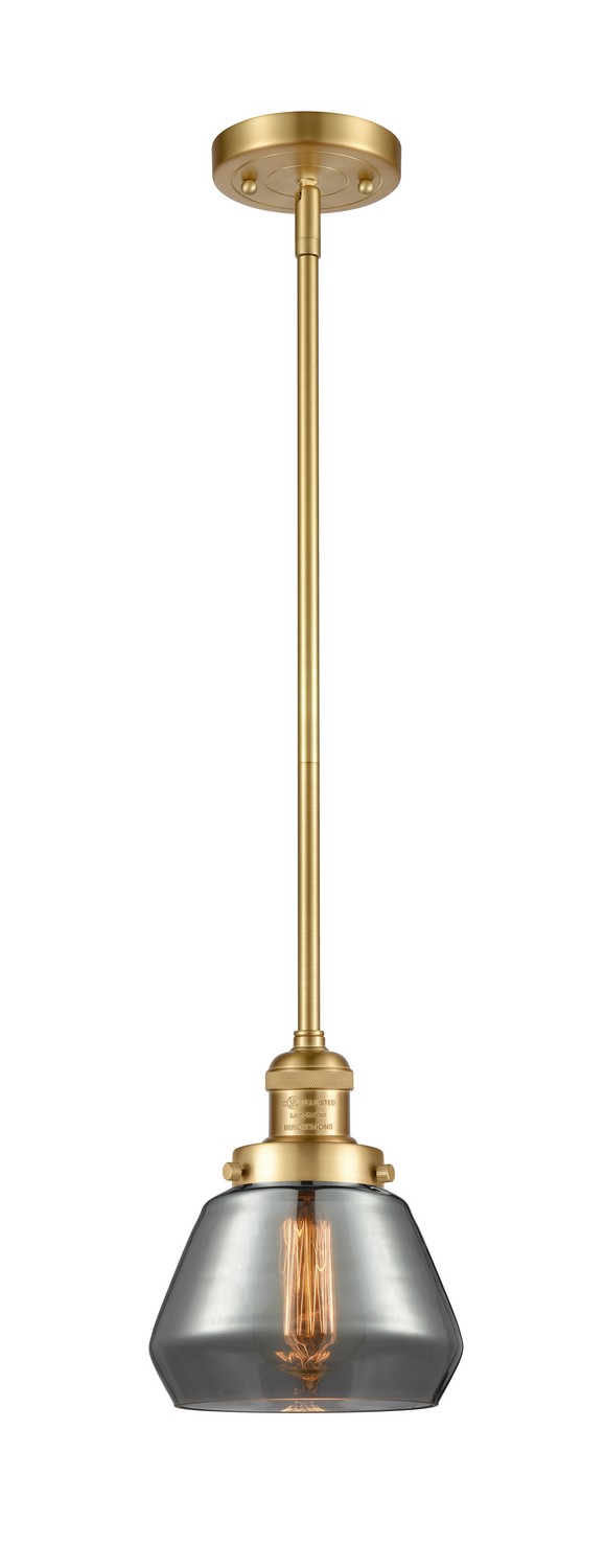 LED Mini Pendant by Innovations - Franklin Restoration Collection, Satin Gold Finish - 201S-SG-G173-LED