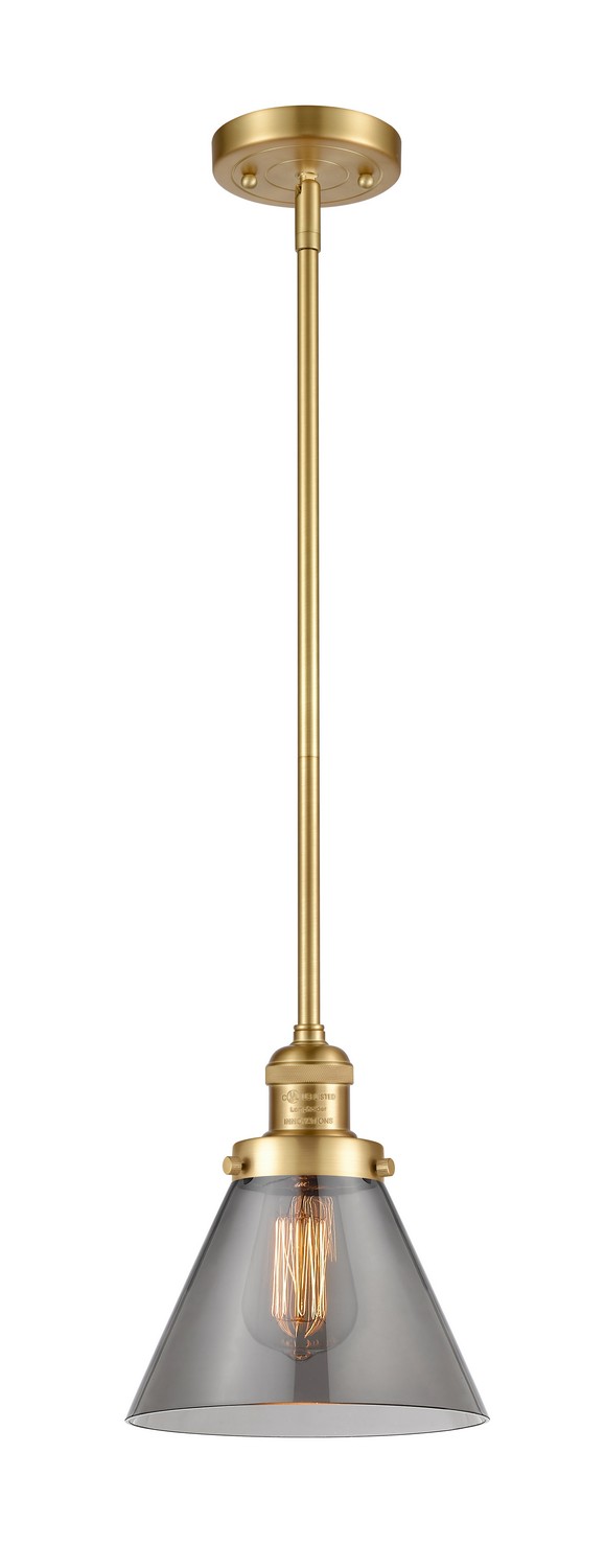 LED Mini Pendant by Innovations - Franklin Restoration Collection, Satin Gold Finish - 201S-SG-G43-LED