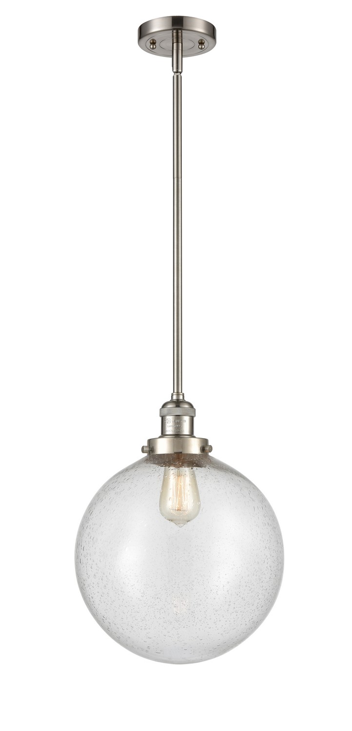 LED Mini Pendant by Innovations - Franklin Restoration Collection, Brushed Satin Nickel Finish - 201S-SN-G204-12-LED