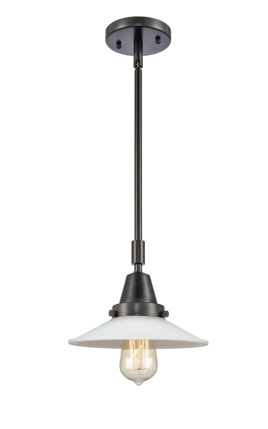 One Light Mini Pendant by Innovations - Caden Collection, Matte Black Finish - 447-1S-BK-G1