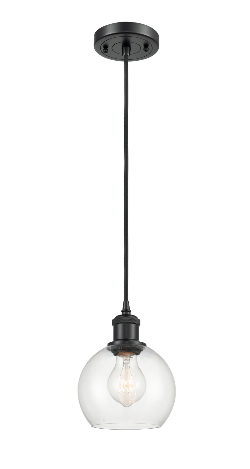 LED Mini Pendant by Innovations - Ballston Collection, Matte Black Finish - 516-1P-BK-G122-6-LED