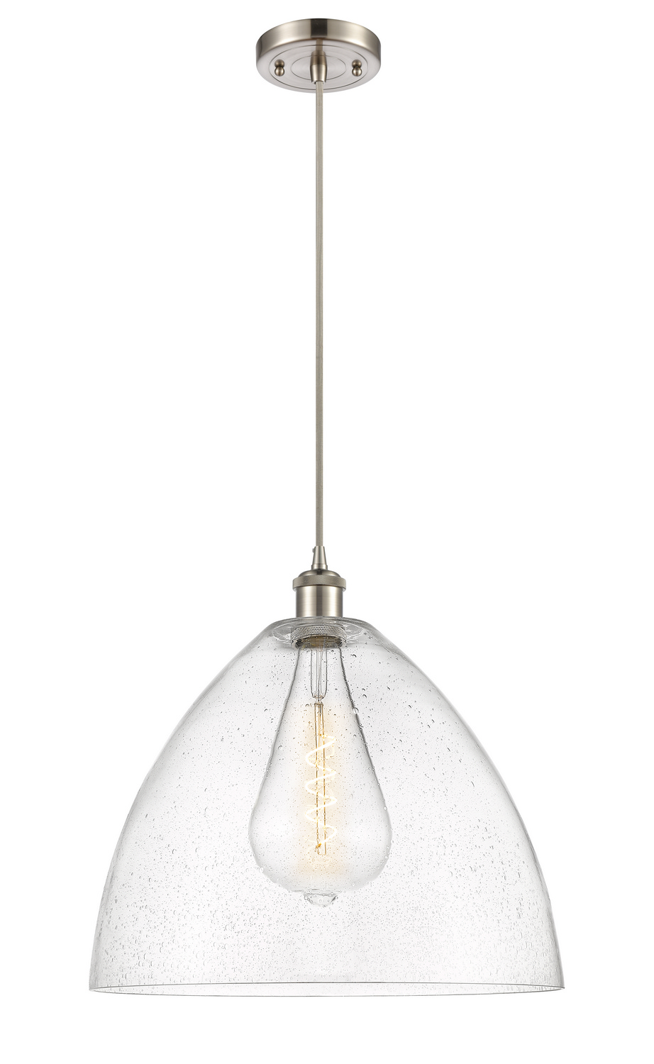 LED Pendant by Innovations - Ballston Collection, Brushed Satin Nickel Finish - 516-1P-SN-GBD-164-LED