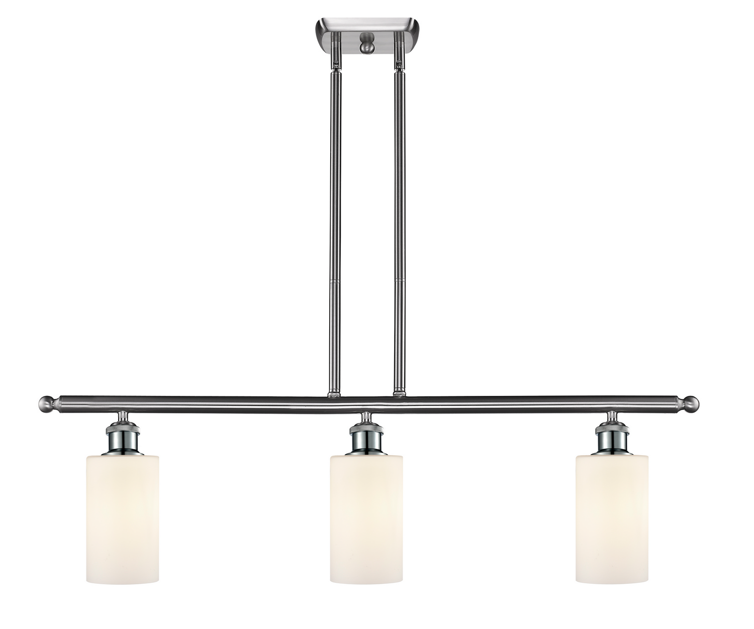 Three Light Island Pendant by Innovations - Ballston Collection, Brushed Satin Nickel Finish - 516-3I-SN-G801