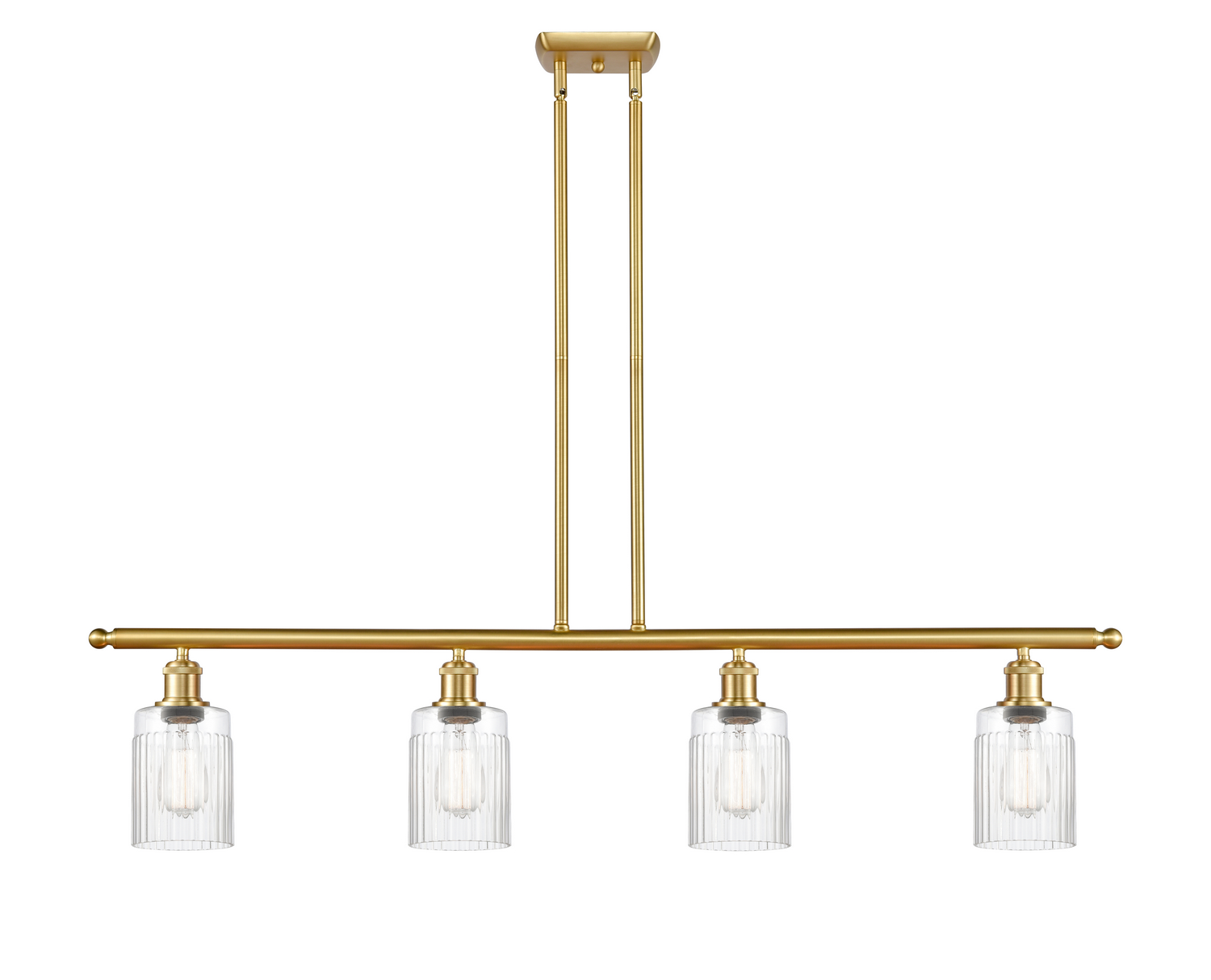 LED Island Pendant by Innovations - Ballston Collection, Satin Gold Finish - 516-4I-SG-G342-LED