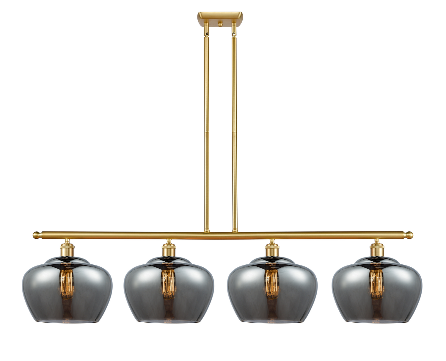 LED Island Pendant by Innovations - Ballston Collection, Satin Gold Finish - 516-4I-SG-G93-L-LED