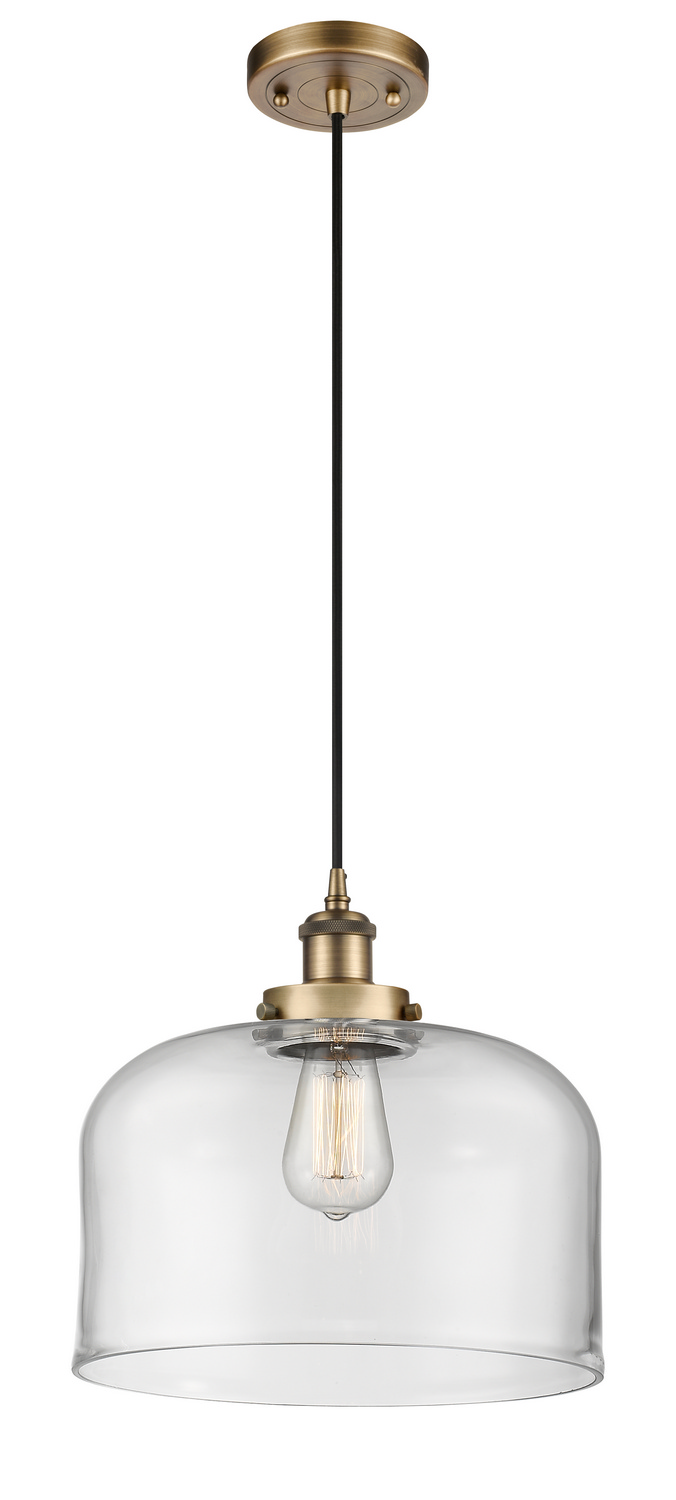 LED Mini Pendant by Innovations - Ballston Urban Collection, Brushed Brass Finish - 916-1P-BB-G72-L-LED