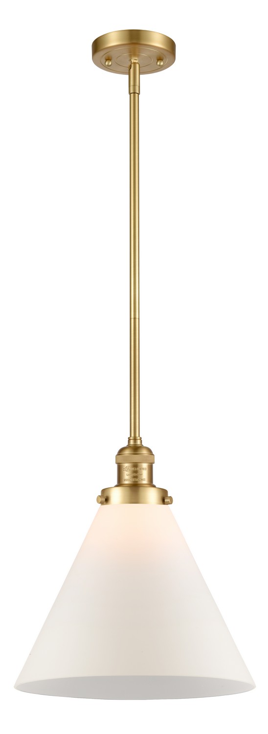 LED Mini Pendant by Innovations - Franklin Restoration Collection, Satin Gold Finish - 201S-SG-G41-L-LED