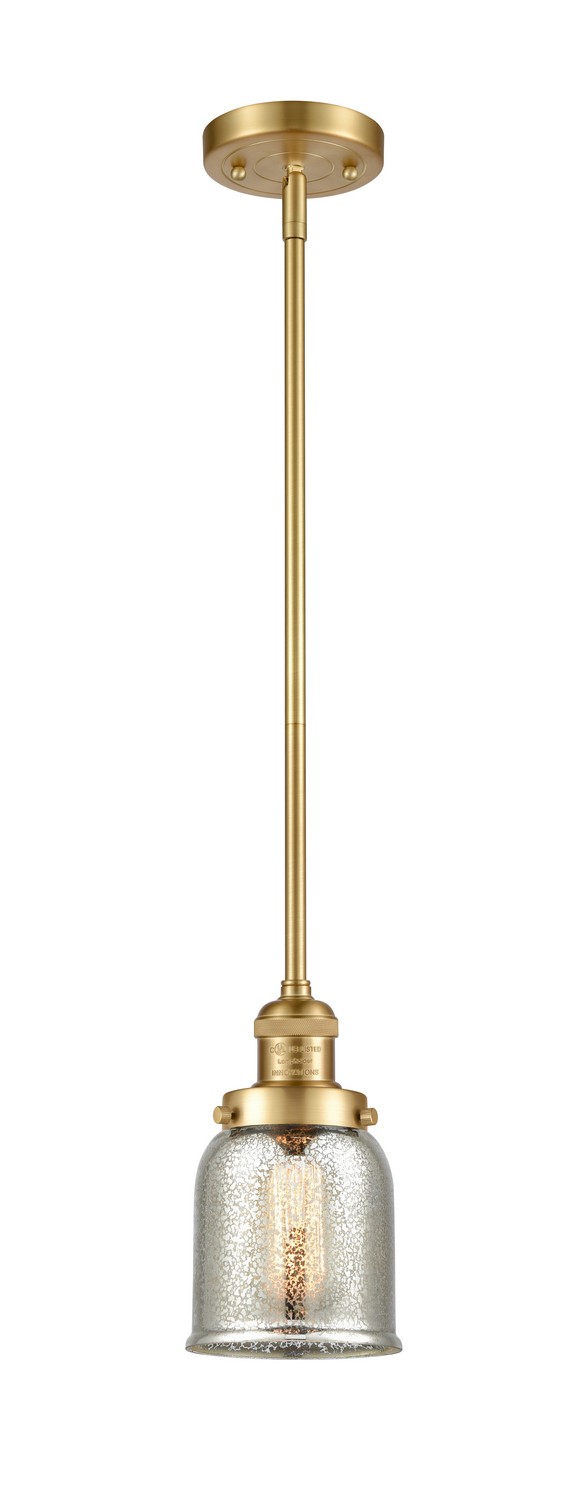 LED Mini Pendant by Innovations - Franklin Restoration Collection, Satin Gold Finish - 201S-SG-G58-LED