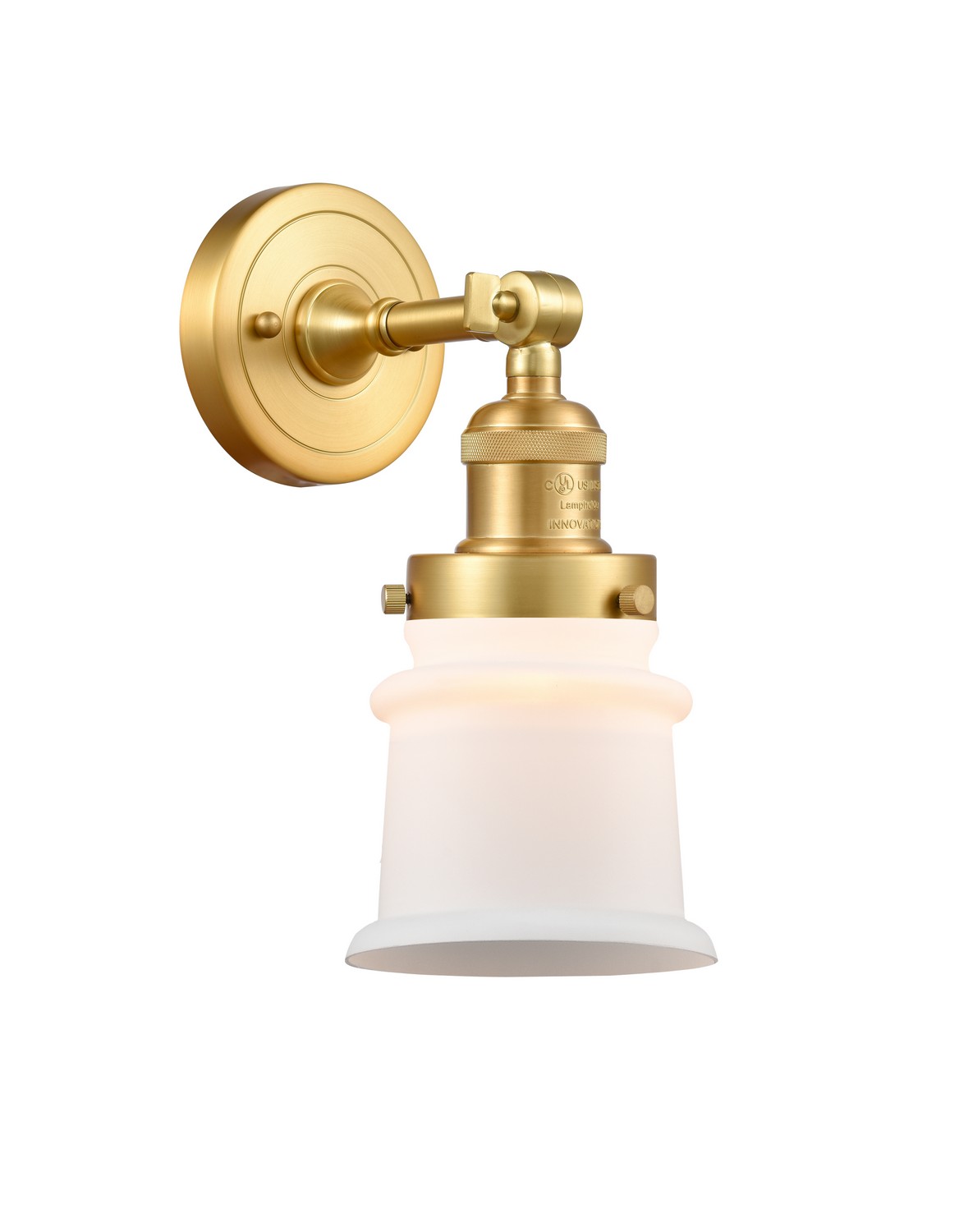 LED Wall Sconce by Innovations - Franklin Restoration Collection, Satin Gold Finish - 203-SG-G181S-LED