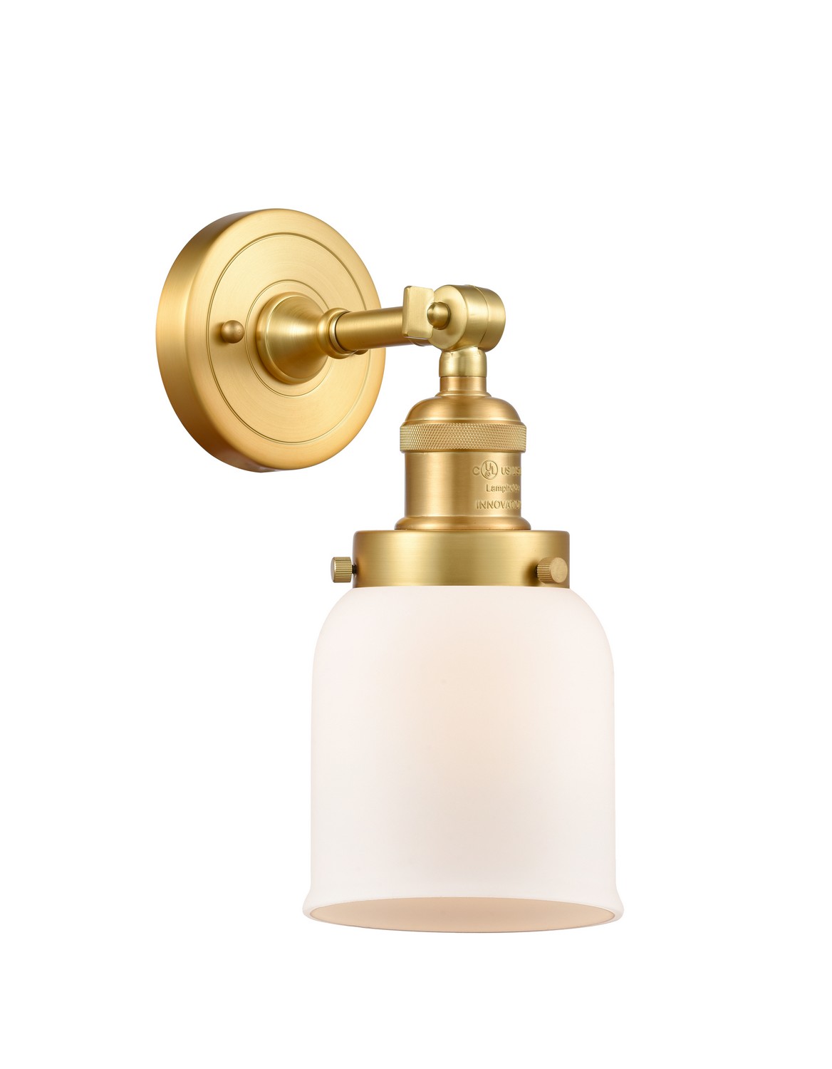 LED Wall Sconce by Innovations - Franklin Restoration Collection, Satin Gold Finish - 203-SG-G51-LED