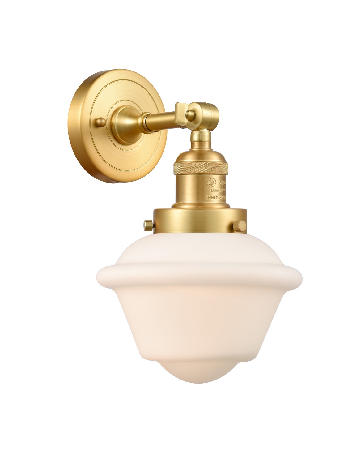 LED Wall Sconce by Innovations - Franklin Restoration Collection, Satin Gold Finish - 203-SG-G531-LED